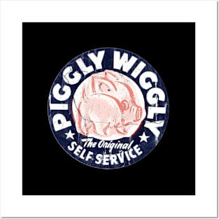 Piggly Wiggly Blue Posters and Art